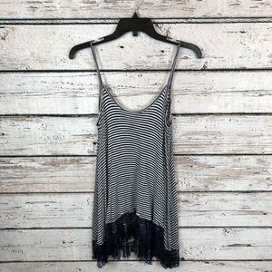 Striped Tank in Navy & White